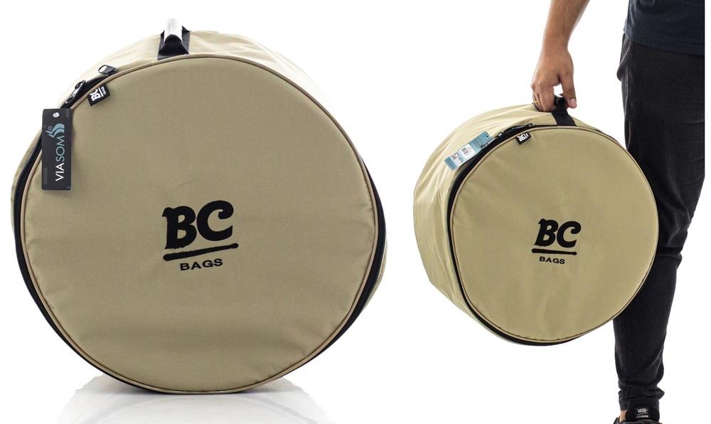 Bag de Caixa Batera Clube BC Via Sarja 14" ou 13" por 5" a 6,5" de profundidade com alça emborrachada (000608)