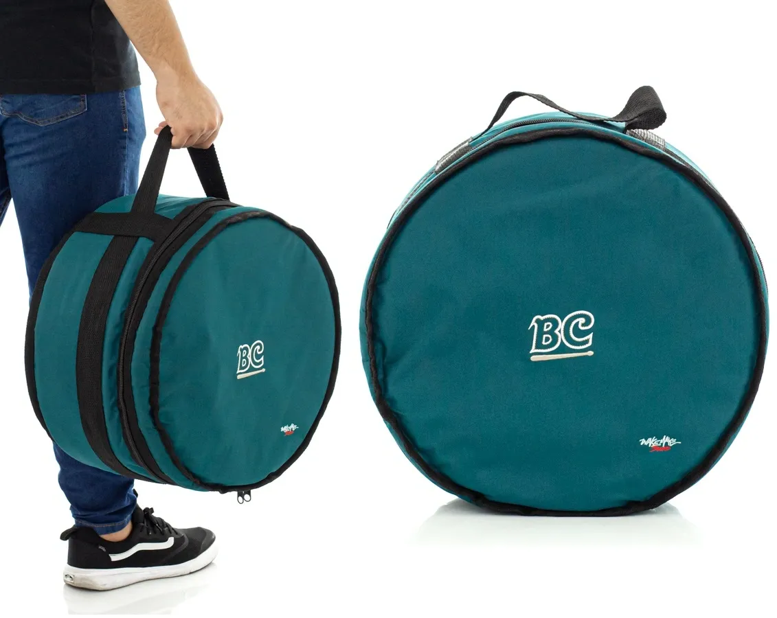 Bag de Caixa BC Batera Clube Signature Wake Make Deep Blue 14" ou 13" por 5" a 8" de profundidade