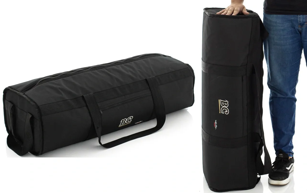 Bag de Ferragens BC Batera Clube Signature Wake Make Black com 90cm de comprimento e 4 alças externas