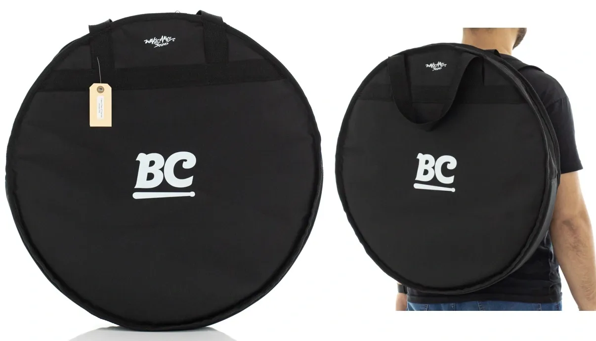 Bag de Pratos BC Batera Clube Standard Black Wake Make pratos até 22" com alça de mochila
