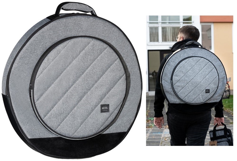 Bag de Pratos Meinl Classic Woven Heather Gray para Pratos até 22" alto padrão de luxo e acabamento MCCB22GY