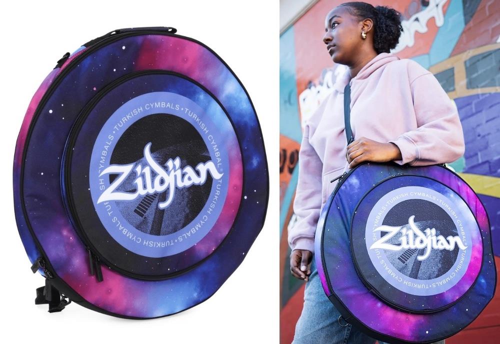 Bag de Pratos Zildjian Purple Galaxy p/ Pratos até 20" com alça de mochila e diversas divisões (16149)