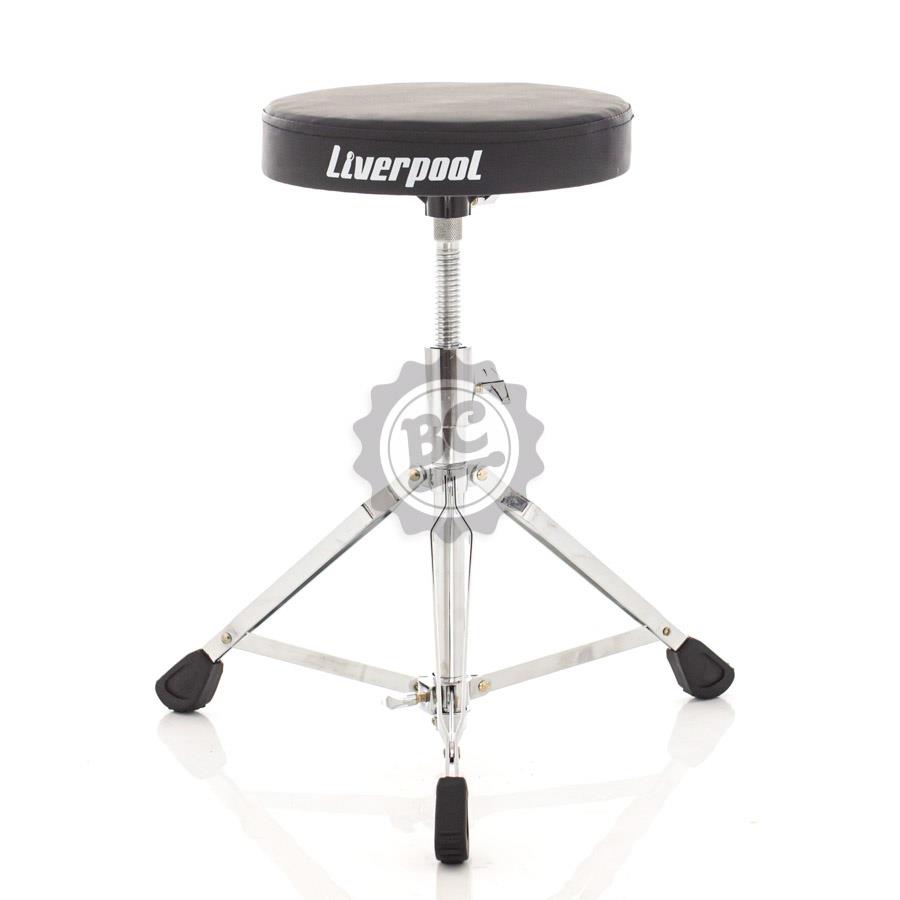 Banco Liverpool Premium com ajuste de altura em espiral e pernas duplas (11023)