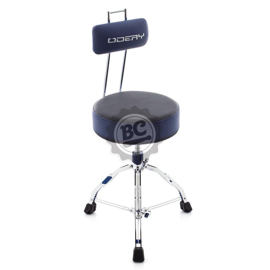Banco Odery Precept Rounded Blue Black com Encosto T-906PCT.BL assento redondo extra large padrão top