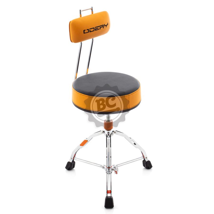 Banco Odery Precept Rounded Orange Black com Encosto T-906PCT.OR assento redondo extra large top de linha