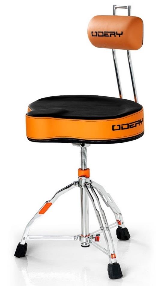 Banco Odery Precept Selim Orange Black com Encosto T-907PCT.OR assento tipo selim extra large top de linha