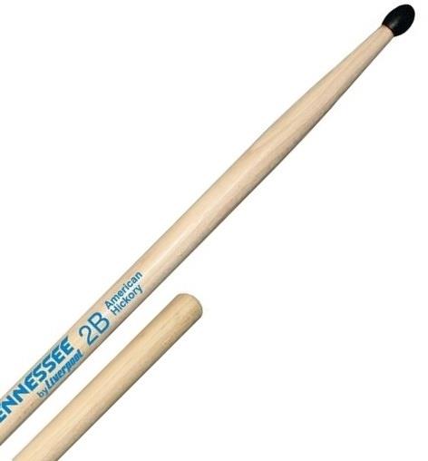 Baqueta Liverpool Tennessee American Wood Hickory Nylon (Padrão 2B) TNHY-2BN Ponta de Nylon