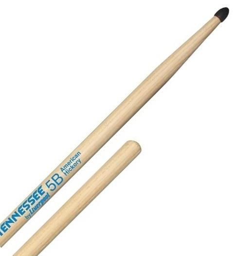 Baqueta Liverpool Tennessee American Wood Hickory Nylon (Padrão 5B) TNHY-5BN Ponta de Nylon