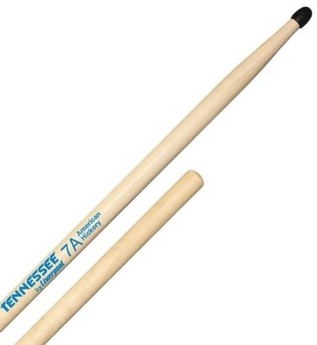 Baqueta Liverpool Tennessee American Wood Hickory Nylon (Padrão 7A) TNHY-7AN Ponta de Nylon