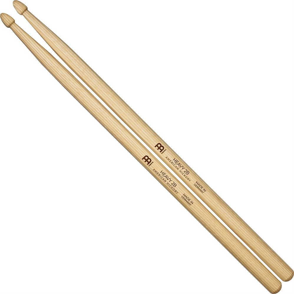 Baqueta Meinl Heavy 2B Padrão mais comprida em Hickory SB110 fabricada na Alemanha altíssimo padrão