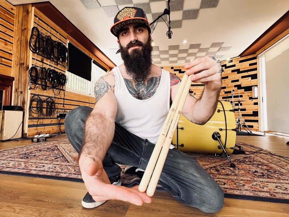 Baqueta Meinl Signature El Estepario Siberiano Padrão 5A mais comprida em Hickory SB605 Fabricada na Alemanha