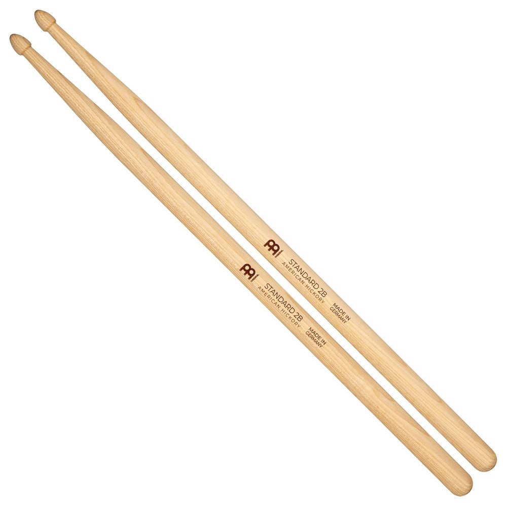 Baqueta Meinl Standard 2B Clássica em Hickory SB144 fabricada na Alemanha altíssimo padrão
