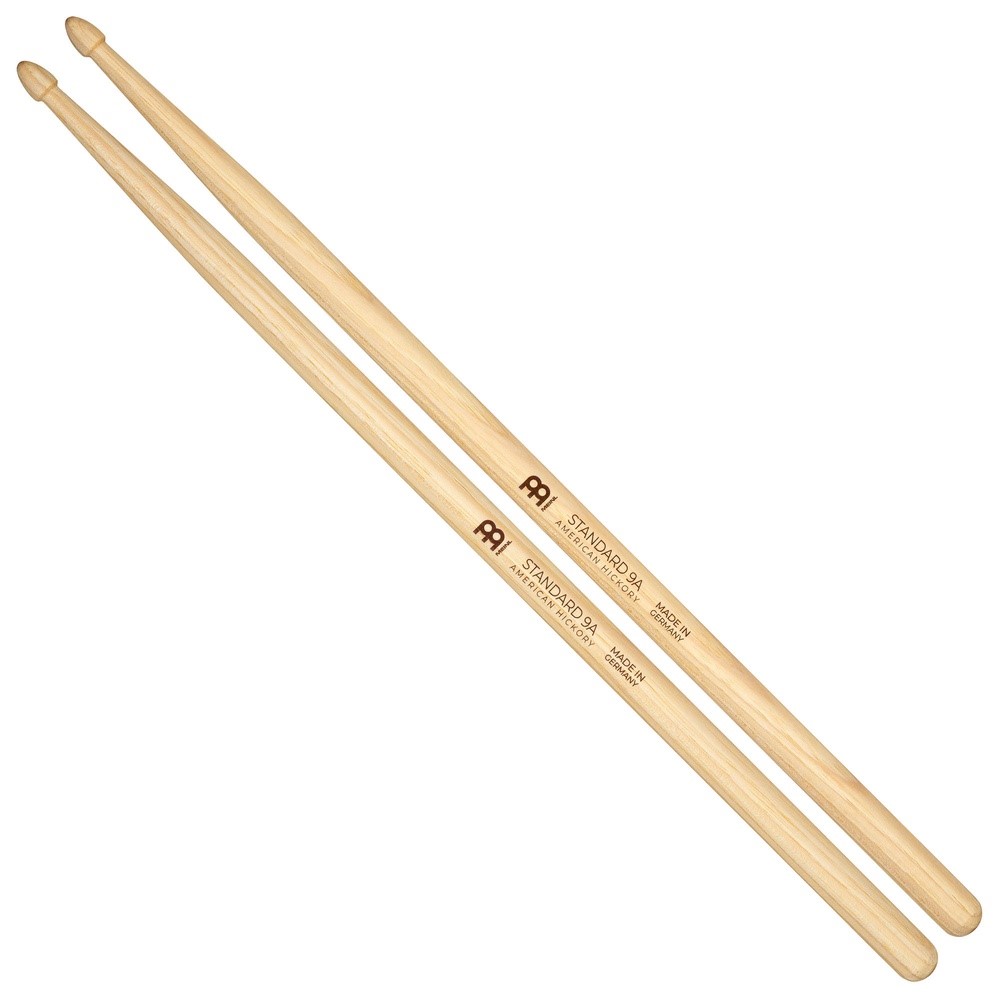 Baqueta Meinl Standard 9A Padrão 5B/2B em Hickory SB143 fabricada na Alemanha altíssimo padrão