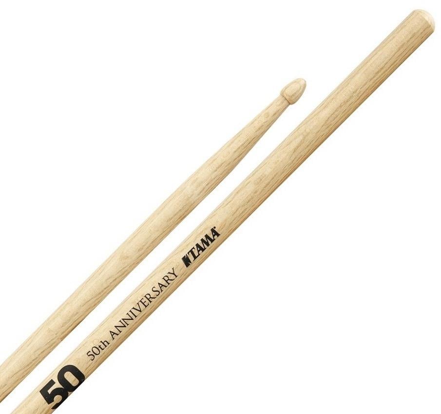 Baqueta Tama Limited 50th Anniversary Padrão 7A em Oak Japonês (036489) Made in Japan