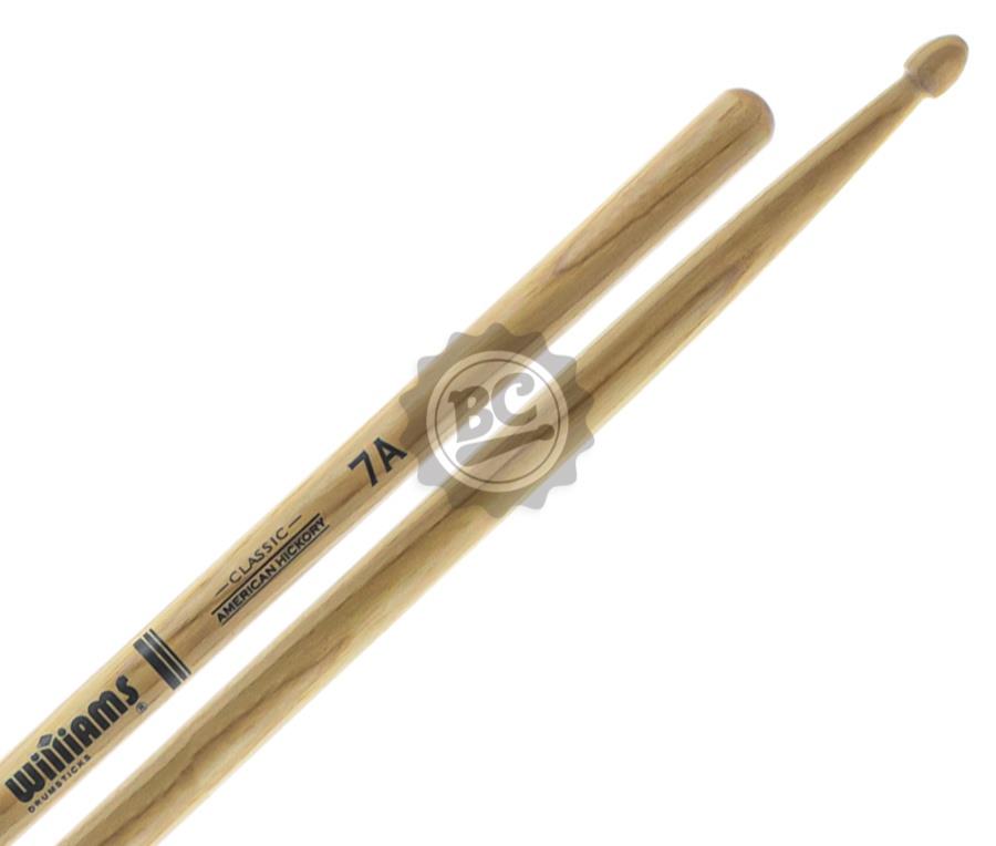 Baqueta Williams Classic American Hickory Padrão 7A Clássica Jazz DS-WCL-7A