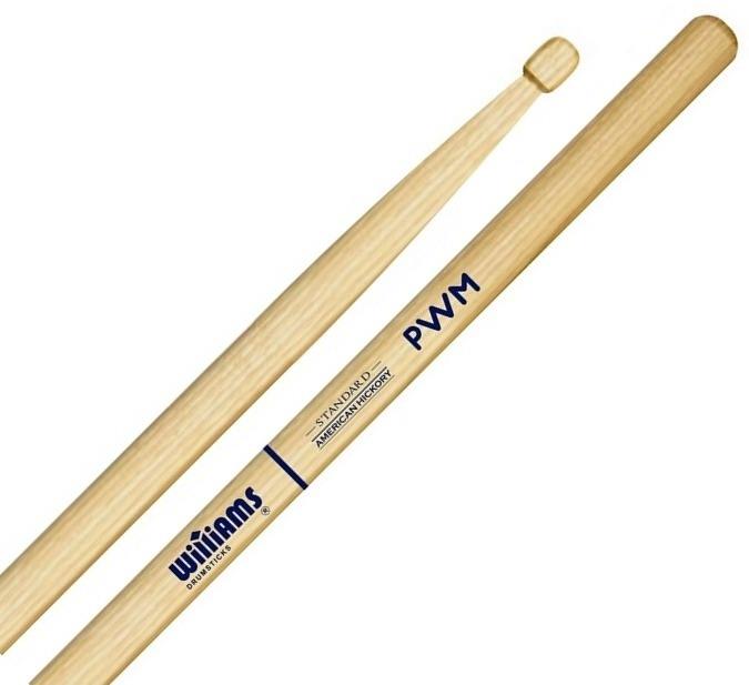 Baqueta Williams Standard American Hickory PWM Padrão 5B Power Metal extra comprida Padrão Premium USA