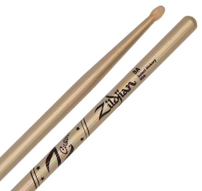 Baqueta Zildjian Limited Padrão 5A Gold Chroma 400th Anniversary Ponta de Madeira (16859) Z5ACG-ZC