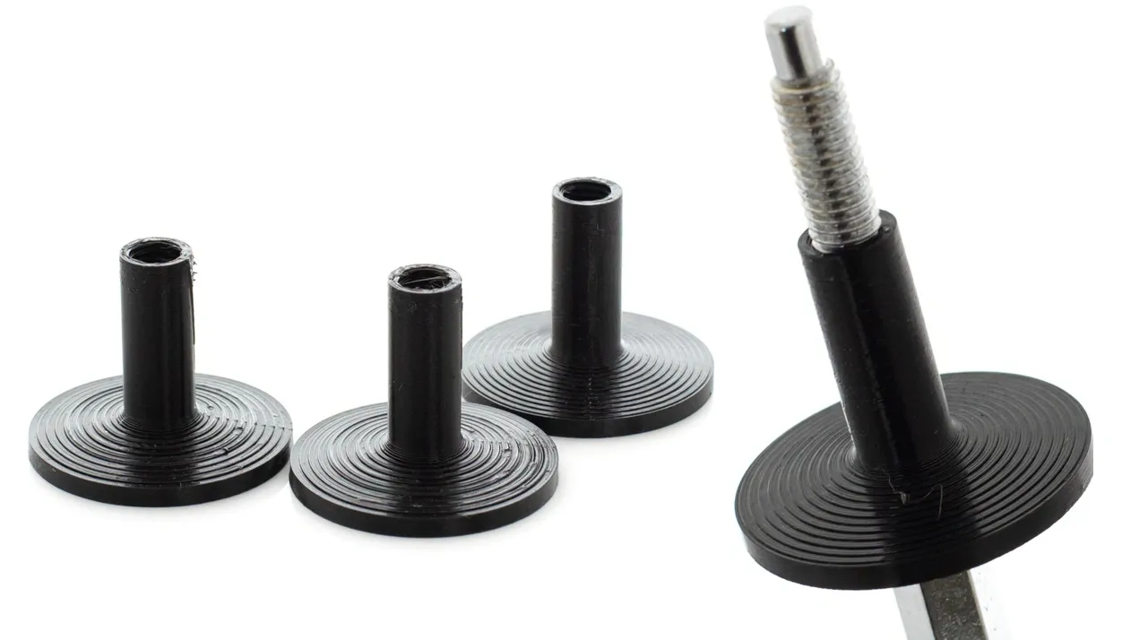 Base para Estante de Prato Feel Good Cymbal Sleeve Kit com 3 unidades para Rosca 8mm