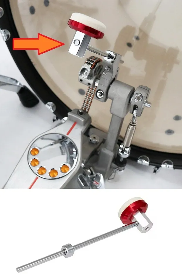 Batedor de Bumbo Pearl B-350XRF Demon Drive XRF de feltro compatível com diversos pedais