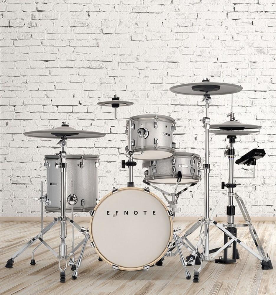 Bateria Eletrônica EFNote 5 Finest Compact tambores compactos (Shell Pack) padrão top Roland e Yamaha