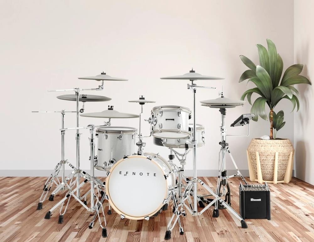 Bateria Eletrônica EFNote Pro 500 com Stage Box e Módulo Pro (Shell Pack) padrão top Roland e Yamaha