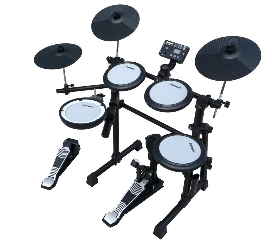 Bateria Eletrônica Liverpool Eletronic Drum Bass (Liquidação) pads Mesh, pedal e módulo com 12 kits