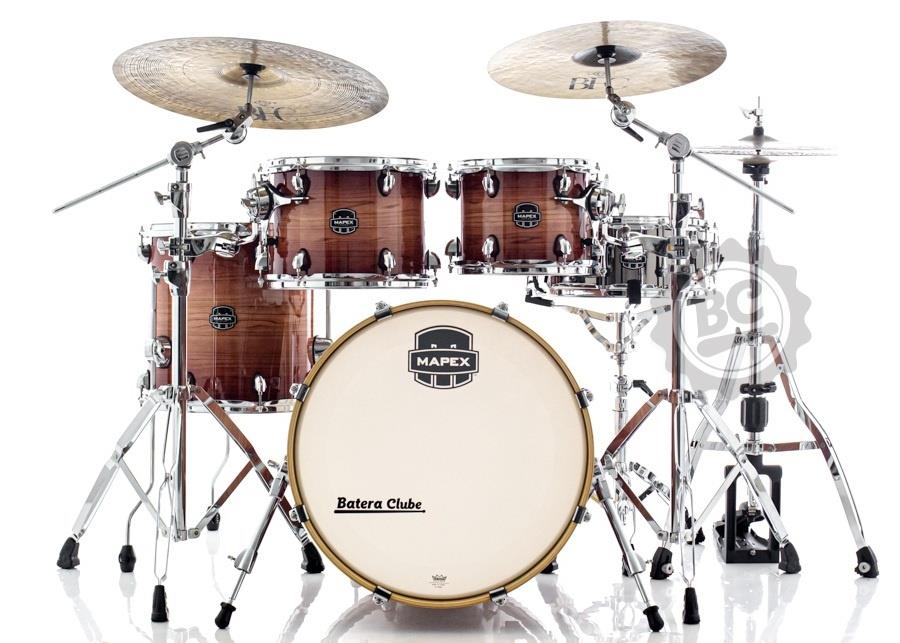 Bateria Mapex Armory Fusion Maple Birch AR504S Redwood Burst 20",10",12",14" com Ferragens