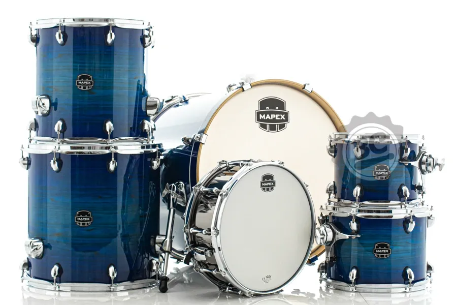 Bateria Mapex Armory Maple Birch Blue Wave Burst 22",10",12",14",16" (Shell Pack) AR628SV