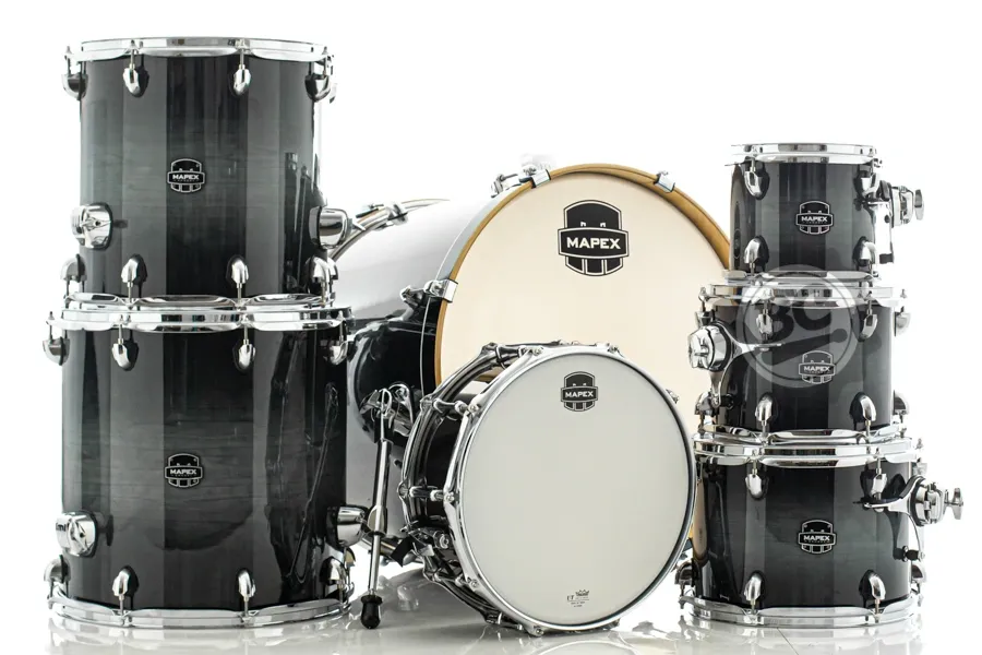 Bateria Mapex Armory Maple Birch Black Onyx Burst 22",8",10",12",14",16" (Shell Pack) AR628SV