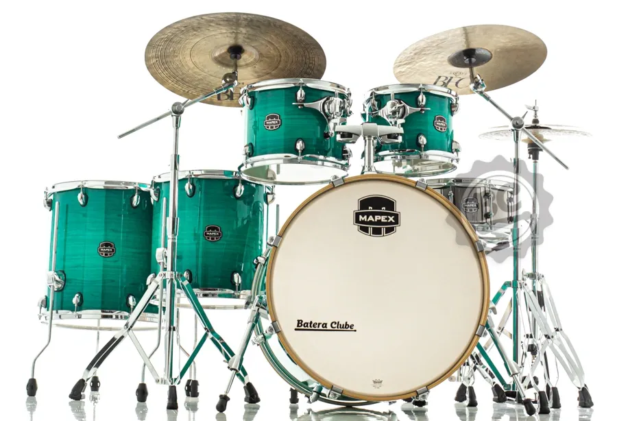 Bateria Mapex Armory Maple Birch Jade Stone Burst 22",10",12",14",16" com Ferragens AR628SV