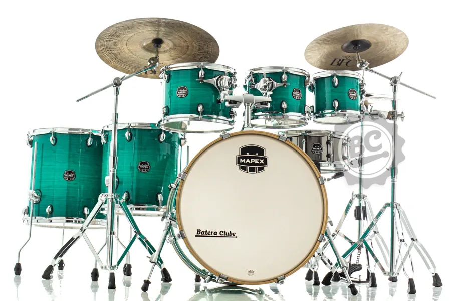 Bateria Mapex Armory Maple Birch Jade Stone Burst 22",8",10",12",14",16" com Ferragens AR628SV