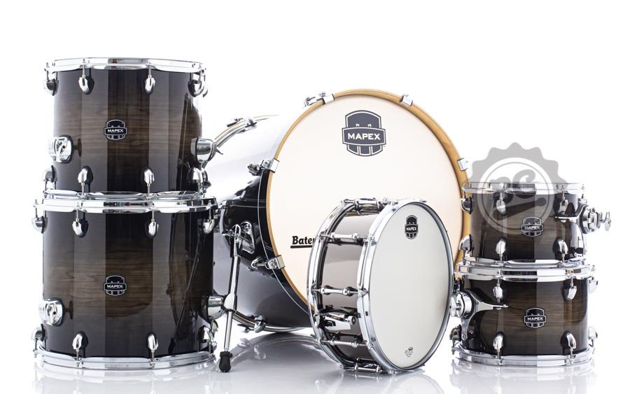 Bateria Mapex Armory Studioease AR628SFU Black Dawn Chrome 22",10",12",14",16" (Shell Pack)