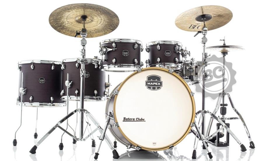 Bateria Mapex Armory Studioease AR628SFU Purple Haze Chrome 22",10",12",14",16" com Ferragens