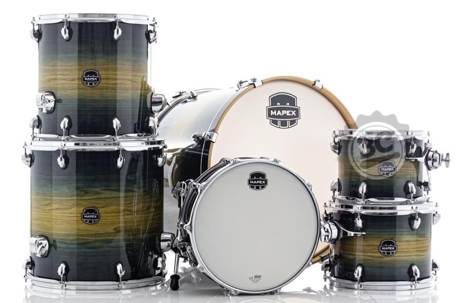 Bateria Mapex Armory Studioease Maple Birch AR628S Rainforest Burst 22",10",12",14",16" (Shell Pack)