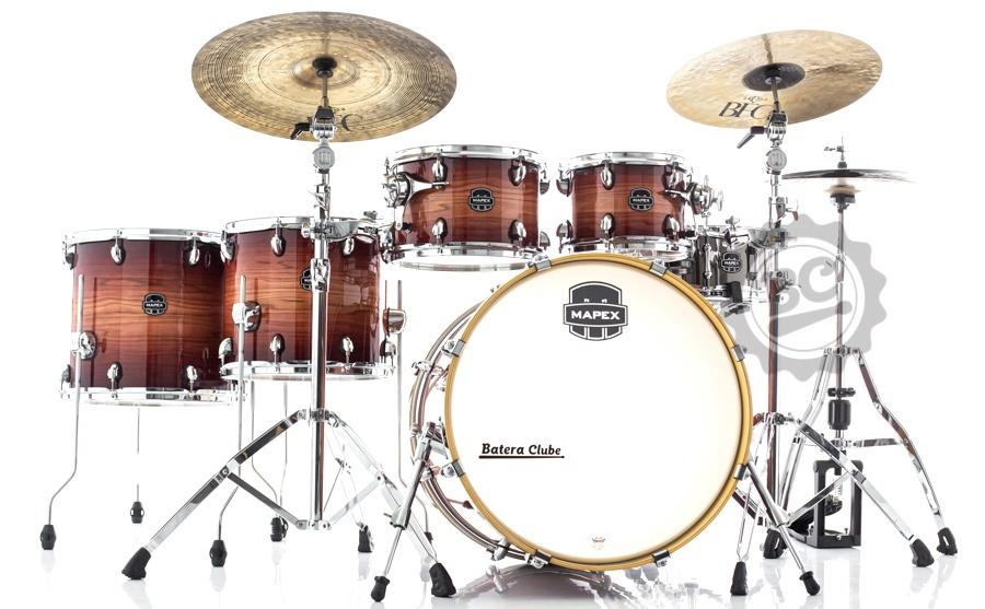 Bateria Mapex Armory Studioease Maple Birch AR628SFU Redwood Burst 22",10",12",14",16" com Ferragens
