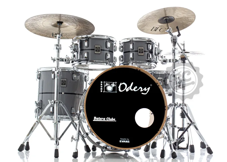 Bateria Odery New Eyedentity Maple Nardo Grey Black Stripe 22",10",12",16" (Shell Pack)