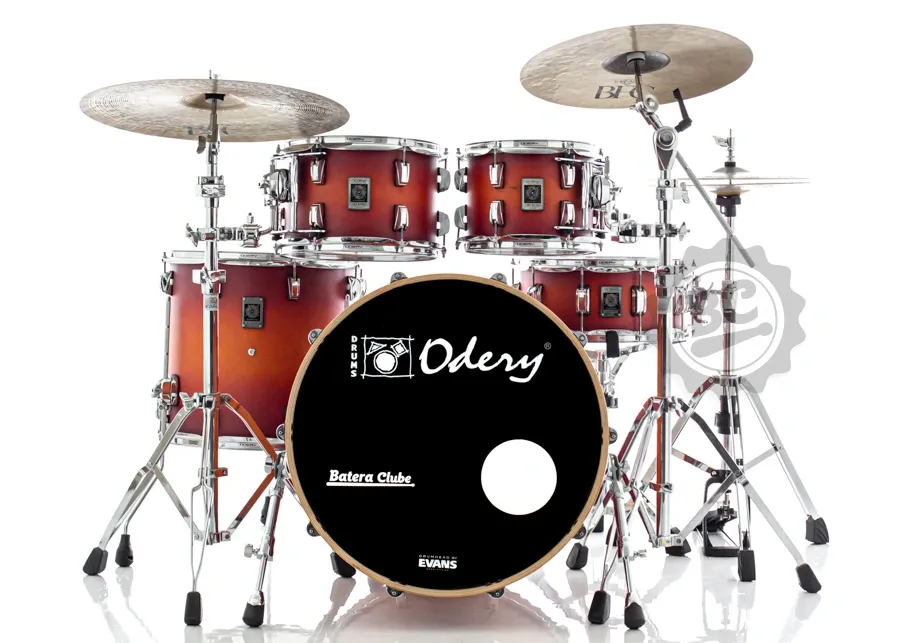 Bateria Odery New Eyedentity Maple Sunset Burst 20",10",12",14" (Shell Pack) Satin Lacquer Finish