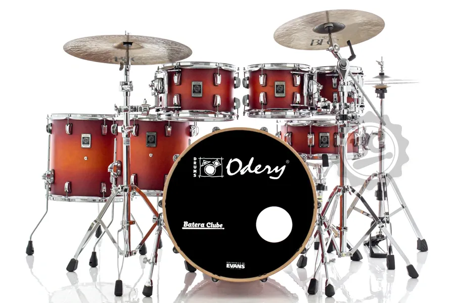 Bateria Odery New Eyedentity Maple Sunset Burst 20",8",10",12",14",16" (Shell Pack) Satin Lacquer Finish