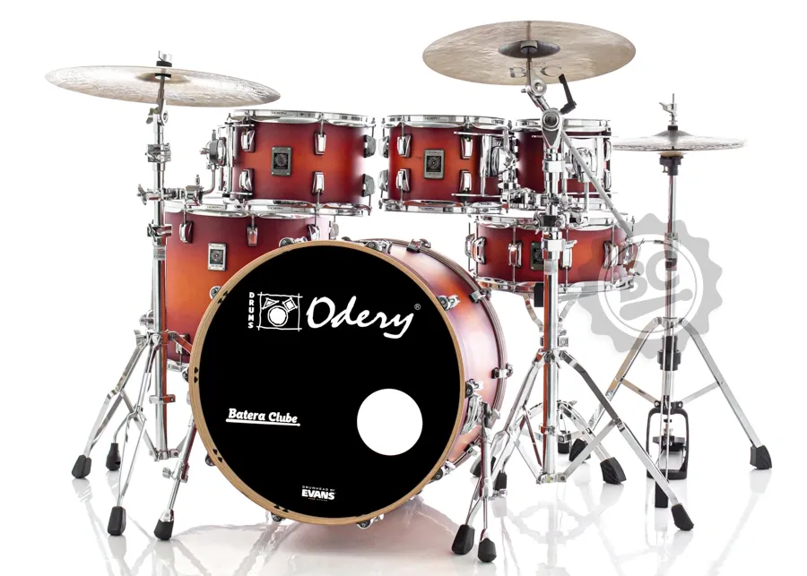 Bateria Odery New Eyedentity Maple Sunset Burst 22",8",10",12",16" (Shell Pack) Satin Lacquer Finish
