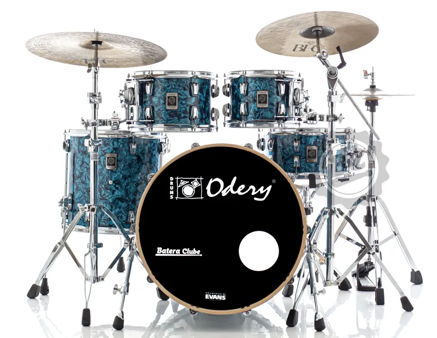 Bateria Odery New Eyedentity Maple The Blue Cave 20",10",12",14" (Shell Pack) Ultra Premium Wrap
