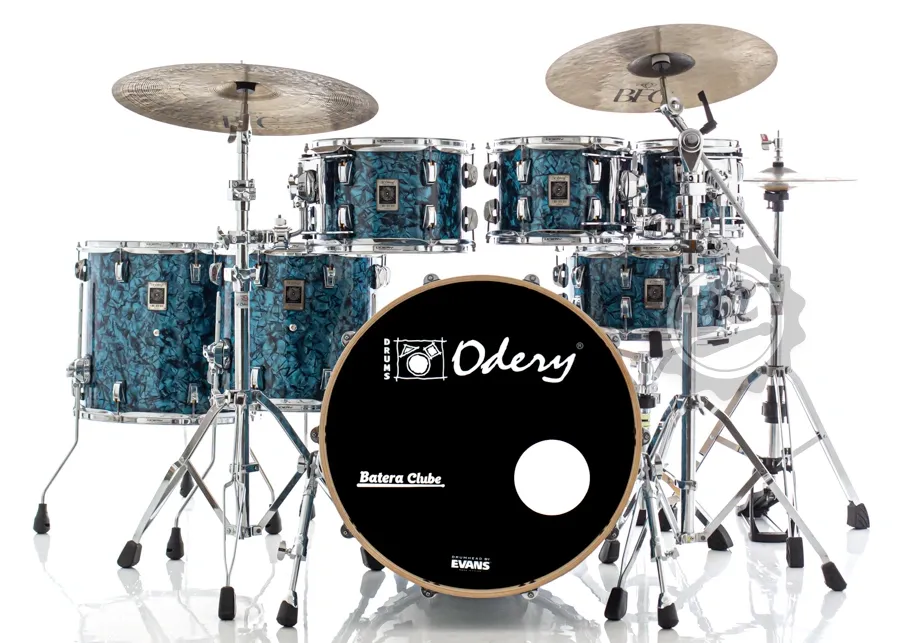 Bateria Odery New Eyedentity Maple The Blue Cave 20",8",10",12",14",16" (Shell Pack) Ultra Premium Wrap