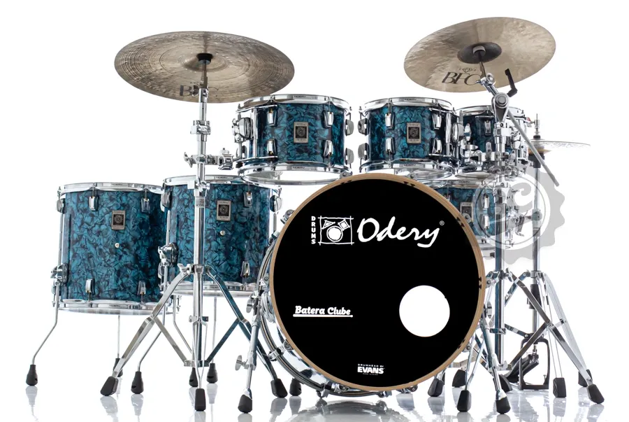 Bateria Odery New Eyedentity Maple The Blue Cave 22",8",10",12",14",16" (Shell Pack) Ultra Premium Wrap