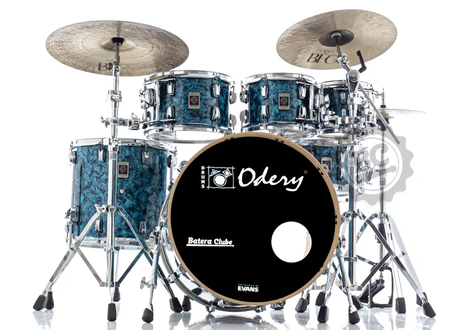 Bateria Odery New Eyedentity Maple The Blue Cave 22",8",10",12",16" (Shell Pack) Ultra Premium Wrap