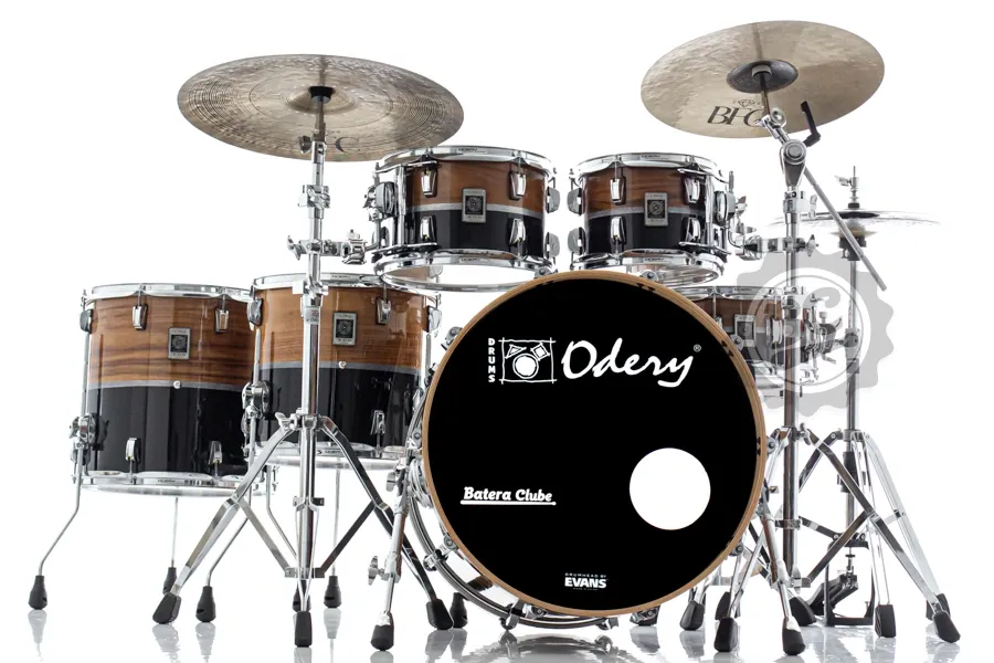 Bateria Odery New Eyedentity Teak Maple The Plane 22",10",12",14",16" (Shell Pack) Silver Stripe