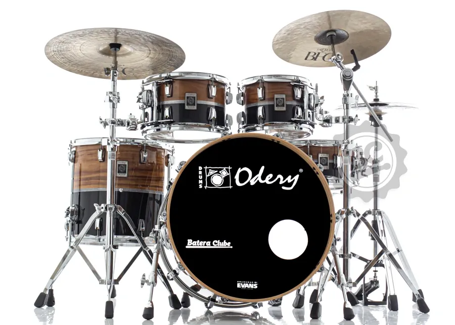 Bateria Odery New Eyedentity Teak Maple The Plane 22",10",12",16" (Shell Pack) Silver Stripe