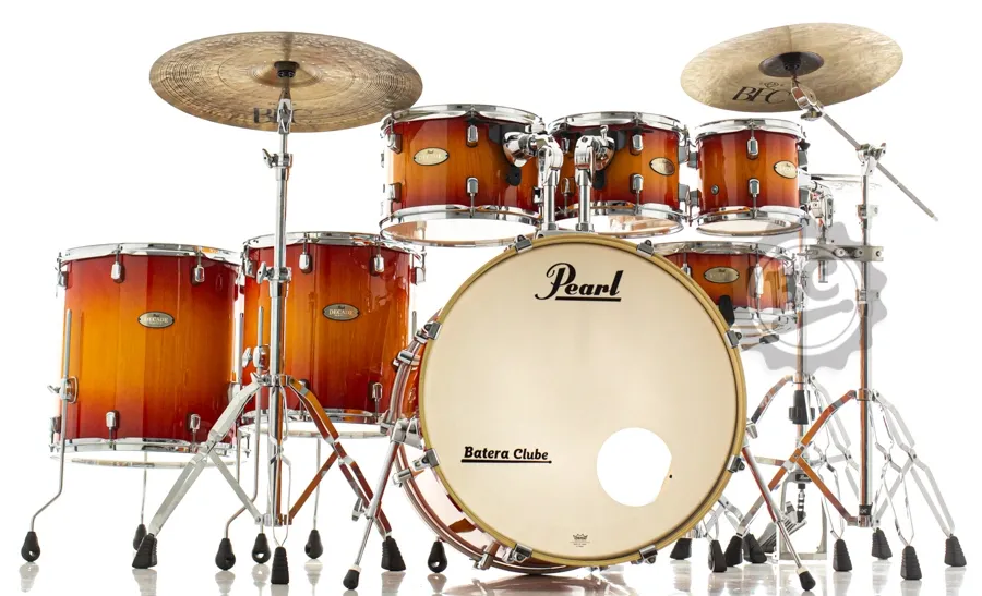Bateria Pearl Decade Maple Artisan Sunset Pine Burst 22",8",10",12",14",16" e Kit Ferragens HWP-830