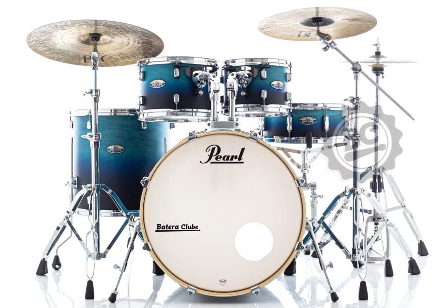 Bateria Pearl Decade Maple Azure Day Break 20",10",12",14" com Kit de Ferragens 830