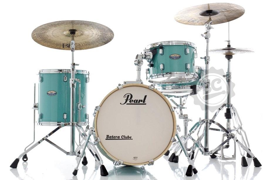 Bateria Pearl Decade Maple Bop Jazz Ice Mint com Bumbo 18", 12", 14" e Caixa 14x5,5" (Shell Pack)