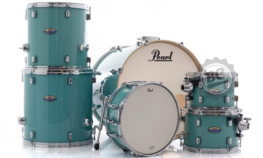 Bateria Pearl Decade Maple Ice Mint Lacquer 22",10",12",14",16" e Caixa 14x5.5" (Shell Pack)