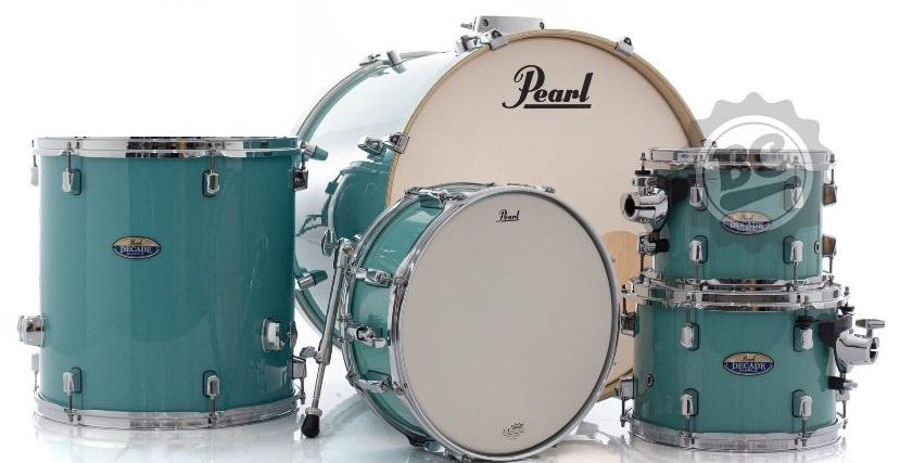 Bateria Pearl Decade Maple Ice Mint Lacquer 22",10",12",16" e Caixa 14x5.5" (Shell Pack)